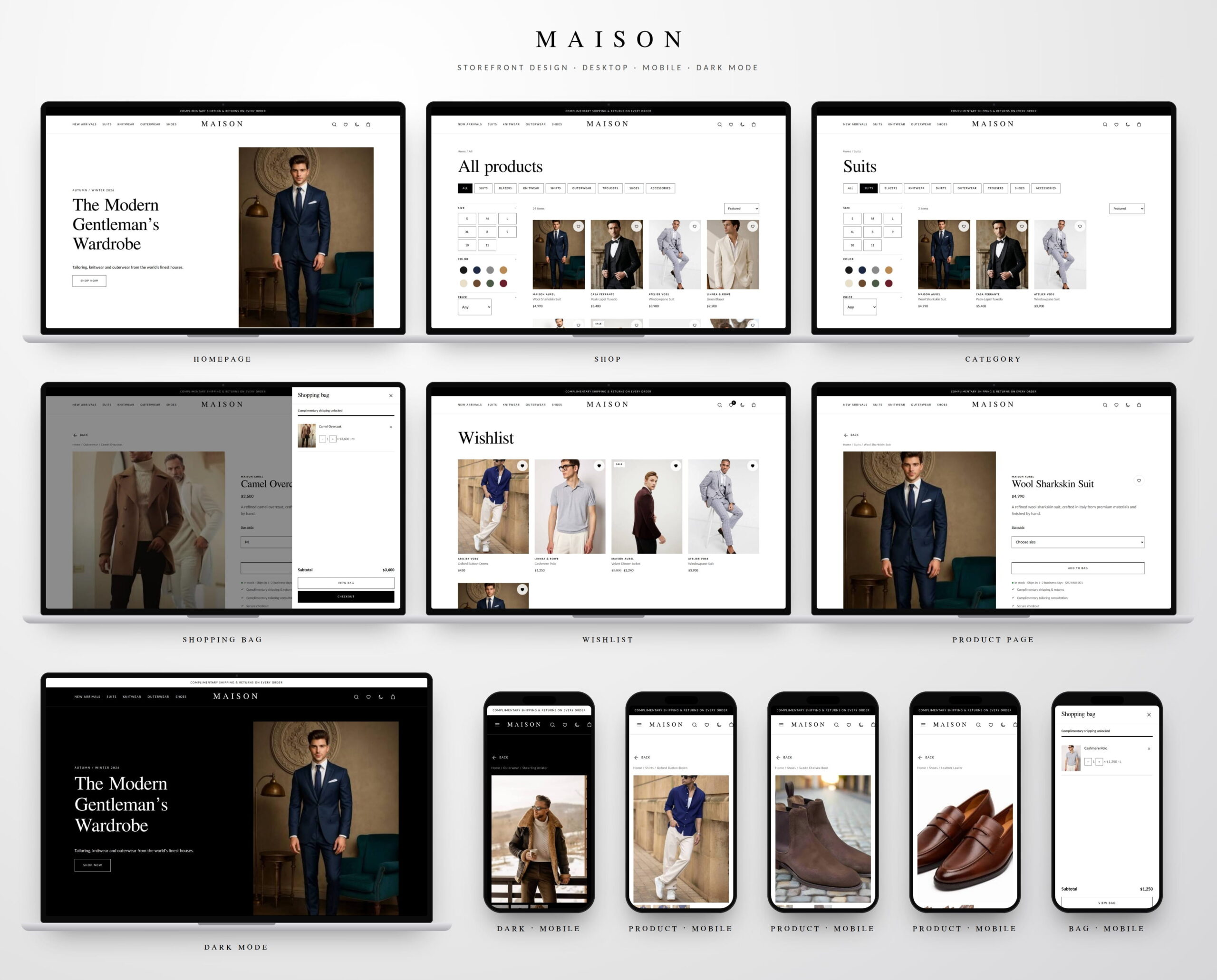 MAISON maison all mockups